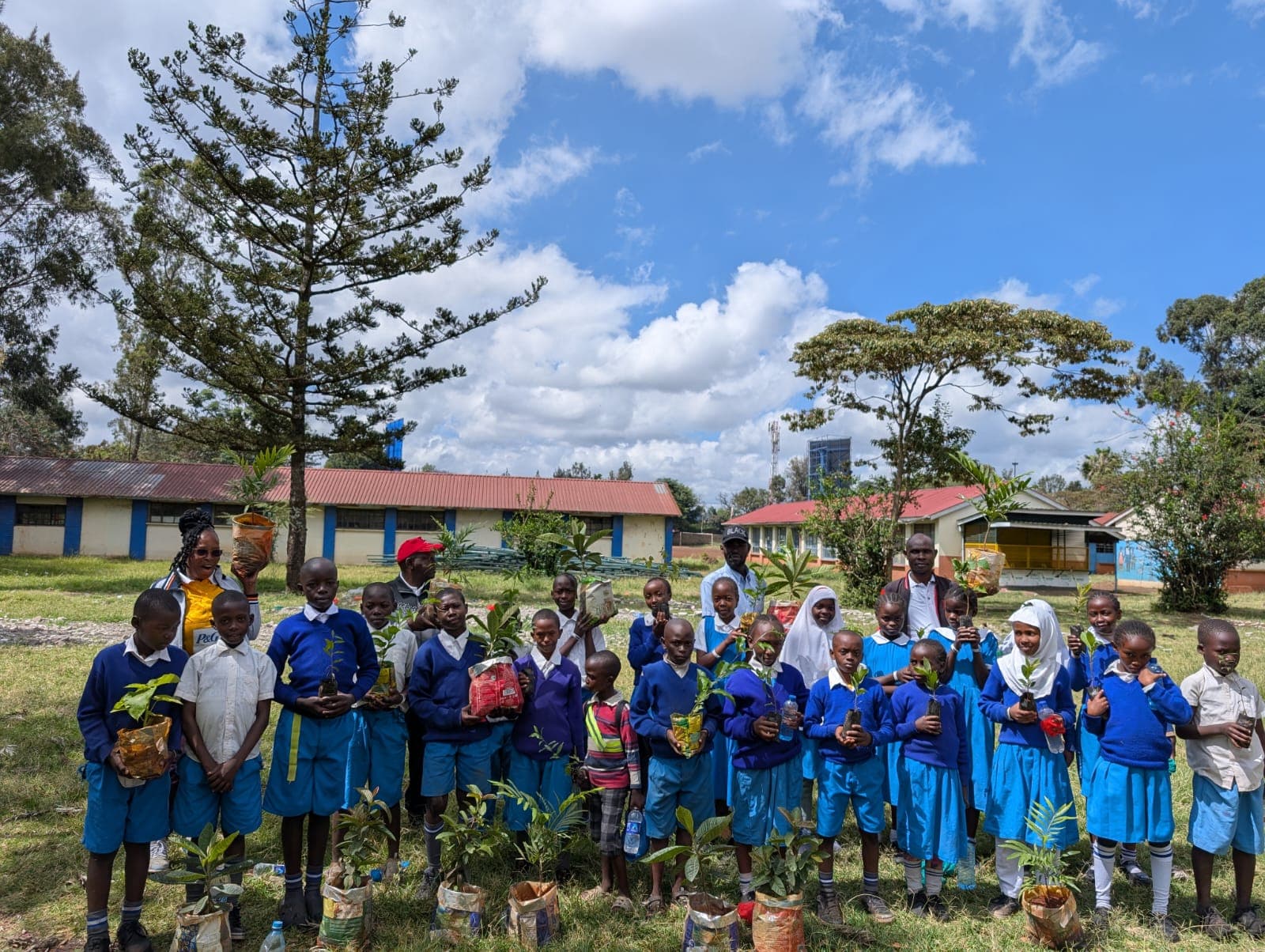 Students Taking care of the environment